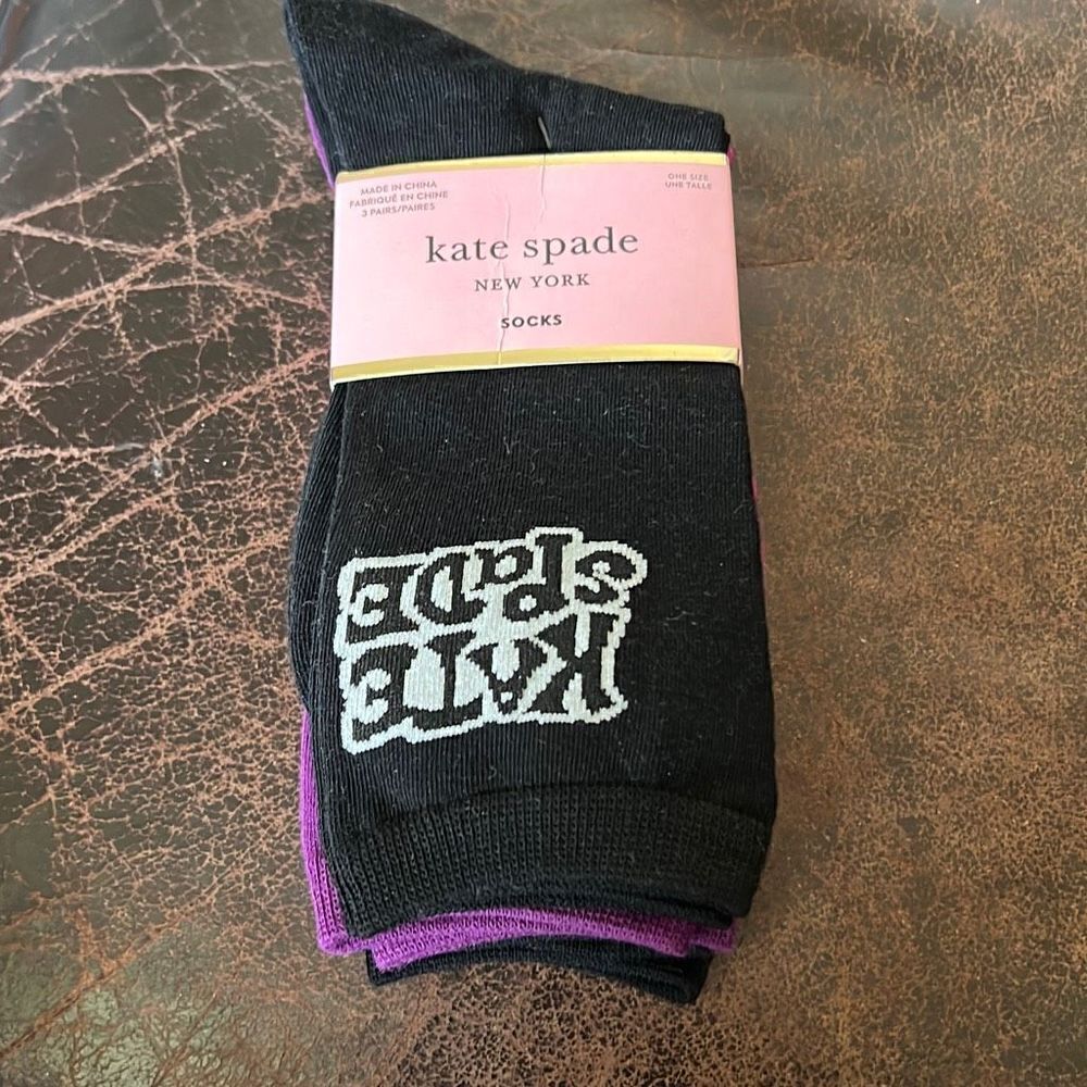 Kate Spade Womens Crew Socks 3pk